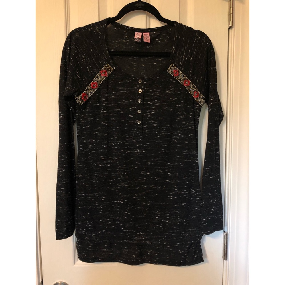 Love on a Hanger Embroidered Long Sleeve